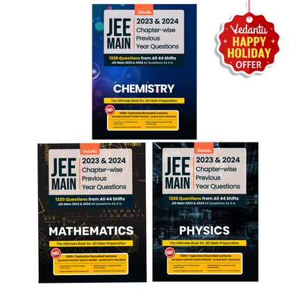 Vedantu JEE Main Previous Year  Question Book - PYQ | 2023-2024 All Shift | Physics, Chemistry, and Mathematics | For JEE Main 2025 Exam