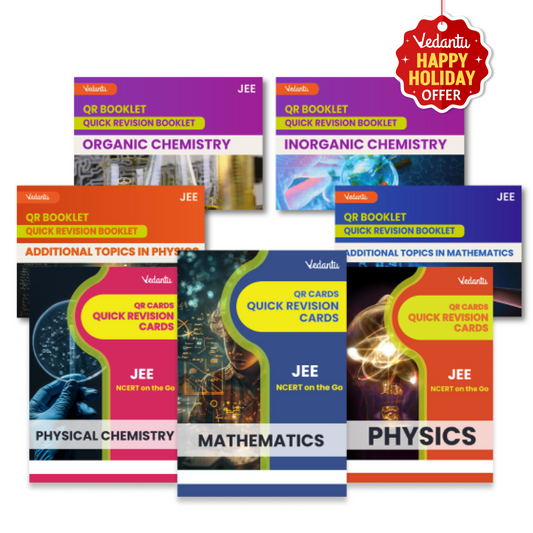 Vedantu Quick Revision Cards for JEE Physics, Chemistry and Mathematics 2025 | JEE Flash Cards for Quick Revision | Revision Booklet for JEE 2025 | JEE QR Cards