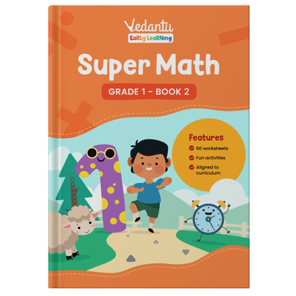 Vedantu Early Learning Super Math for Grade 1 (Set of 2 Books) - 2024 - 25 Edition