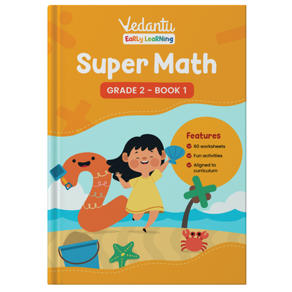 Vedantu Early Learning Super Math for Grade 2 (Set of 2 Books) - 2024 - 25 Edition