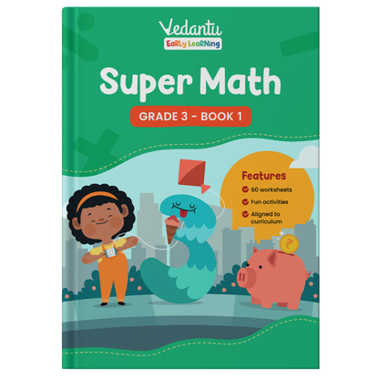 Vedantu Early Learning Super Math for Grade 3 (Set of 2 Books) - 2024 - 25 Edition