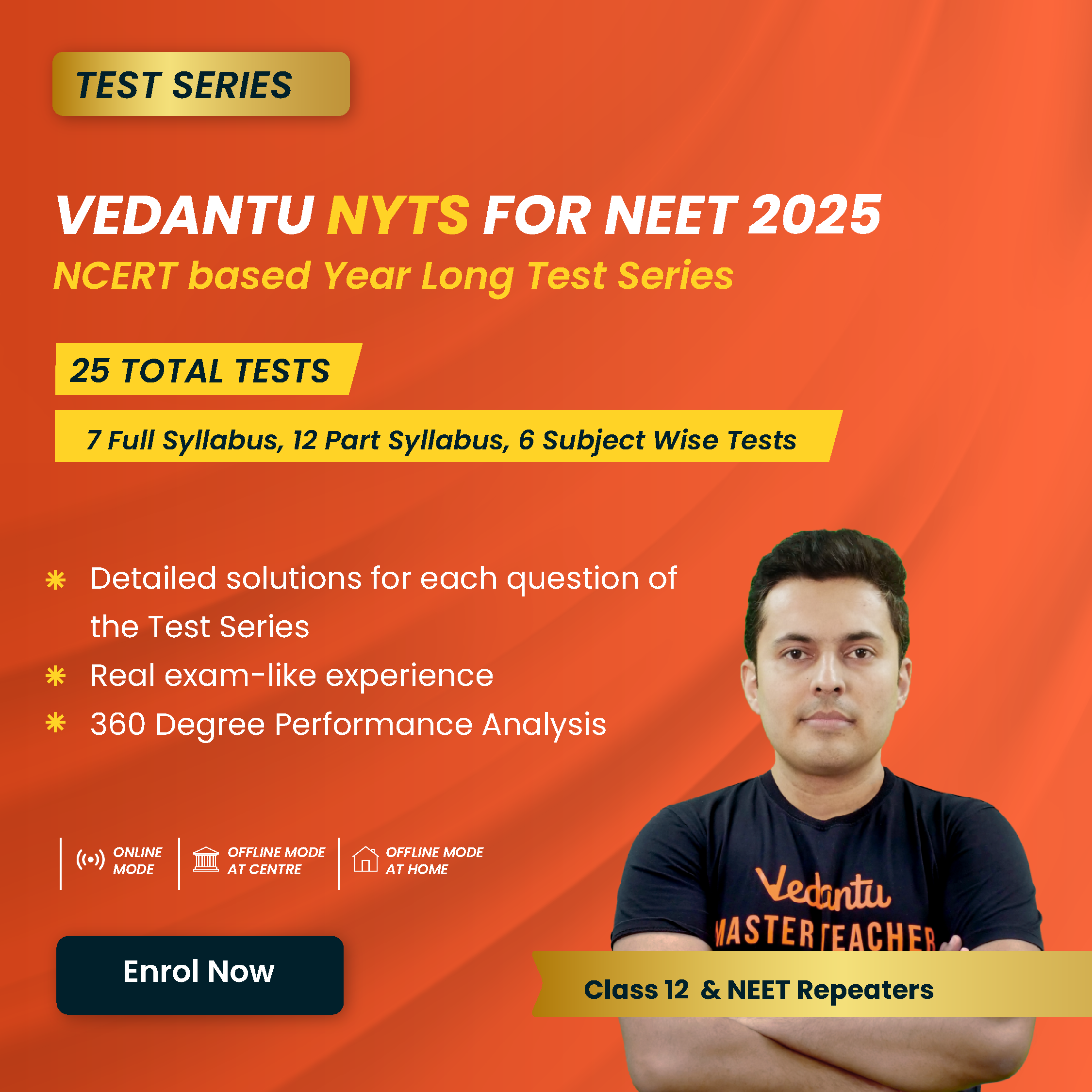 NEET NYTS 2025 Test Series Vedantu