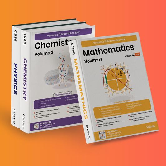 CBSE - Vedantu Tatva Practice Books - Grade 12 - (Physics, Chemistry & Math) (Set of 3 Books)