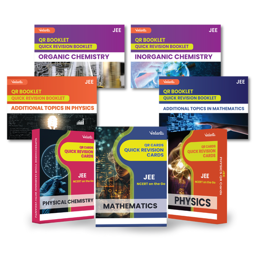 Vedantu QR Cards for JEE Physics, Chemistry and Mathematics 2025 | JEE Flash Cards for Quick Revision | Revision Booklet for JEE 2025