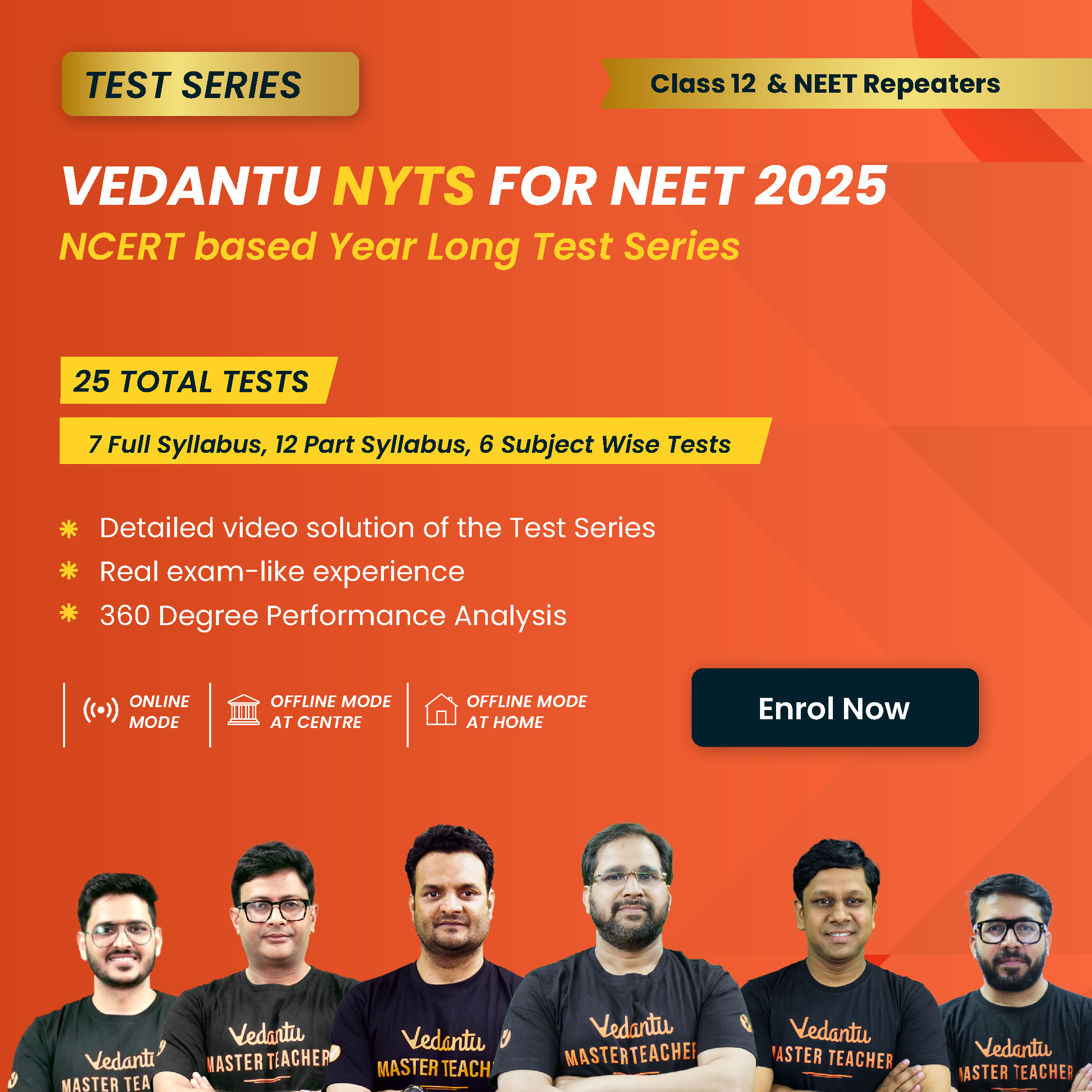 NEET NYTS 2025 Test Series Vedantu