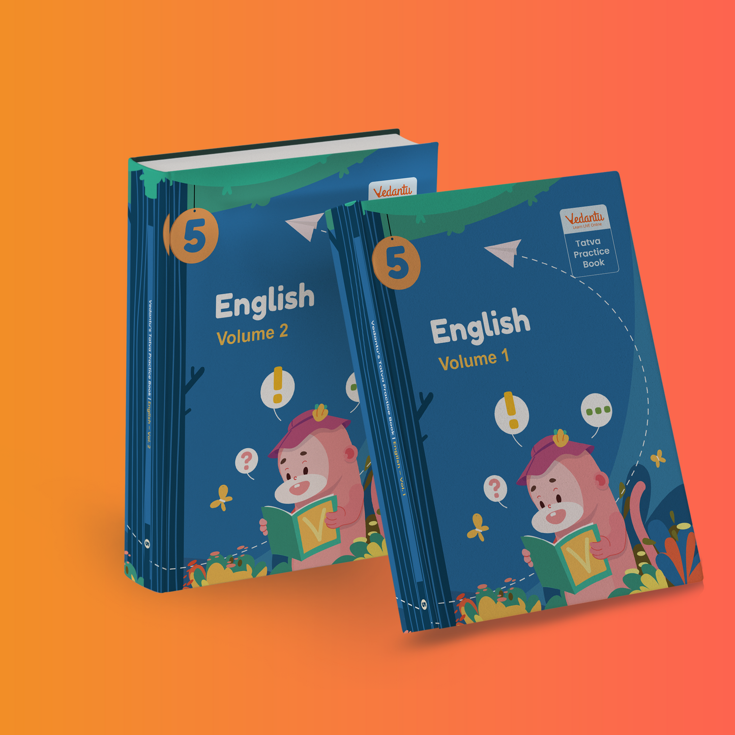 CBSE - Vedantu Tatva Practice Books - Grade 5 - English - All Volume (Set of 2 Books)