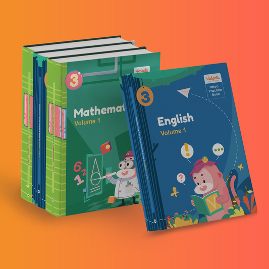 CBSE - Vedantu Tatva Practice Books - Grade 3 - English + Math - All Volumes (Set of 4 Books)