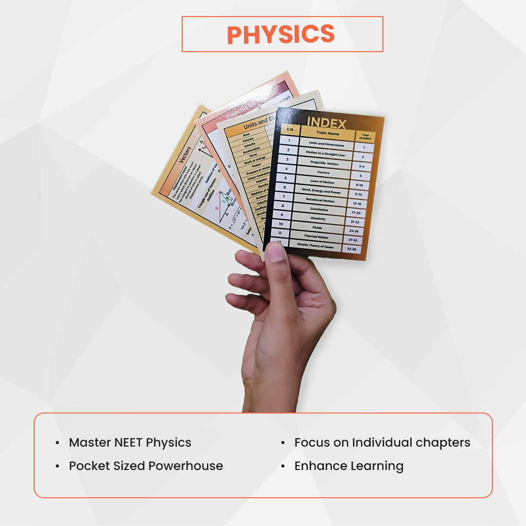 Vedantu QR Cards for NEET Physics 2025 | NEET Flash Cards for Quick Revision | Revision Booklet for NEET Physics 2025.