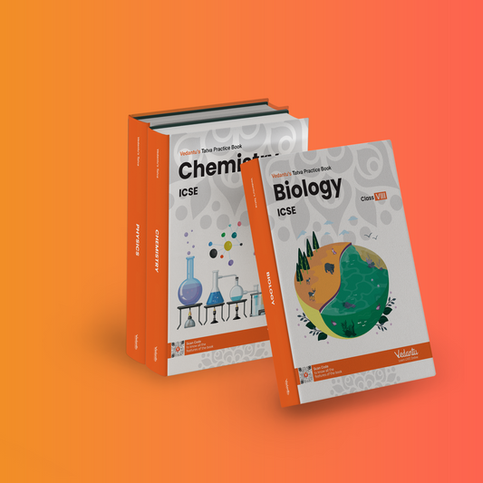 ICSE - Vedantu Tatva Practice Book - (Grade 8) - Physics, Chemistry & Biology (Coloured Books) (Set of 3 Books)