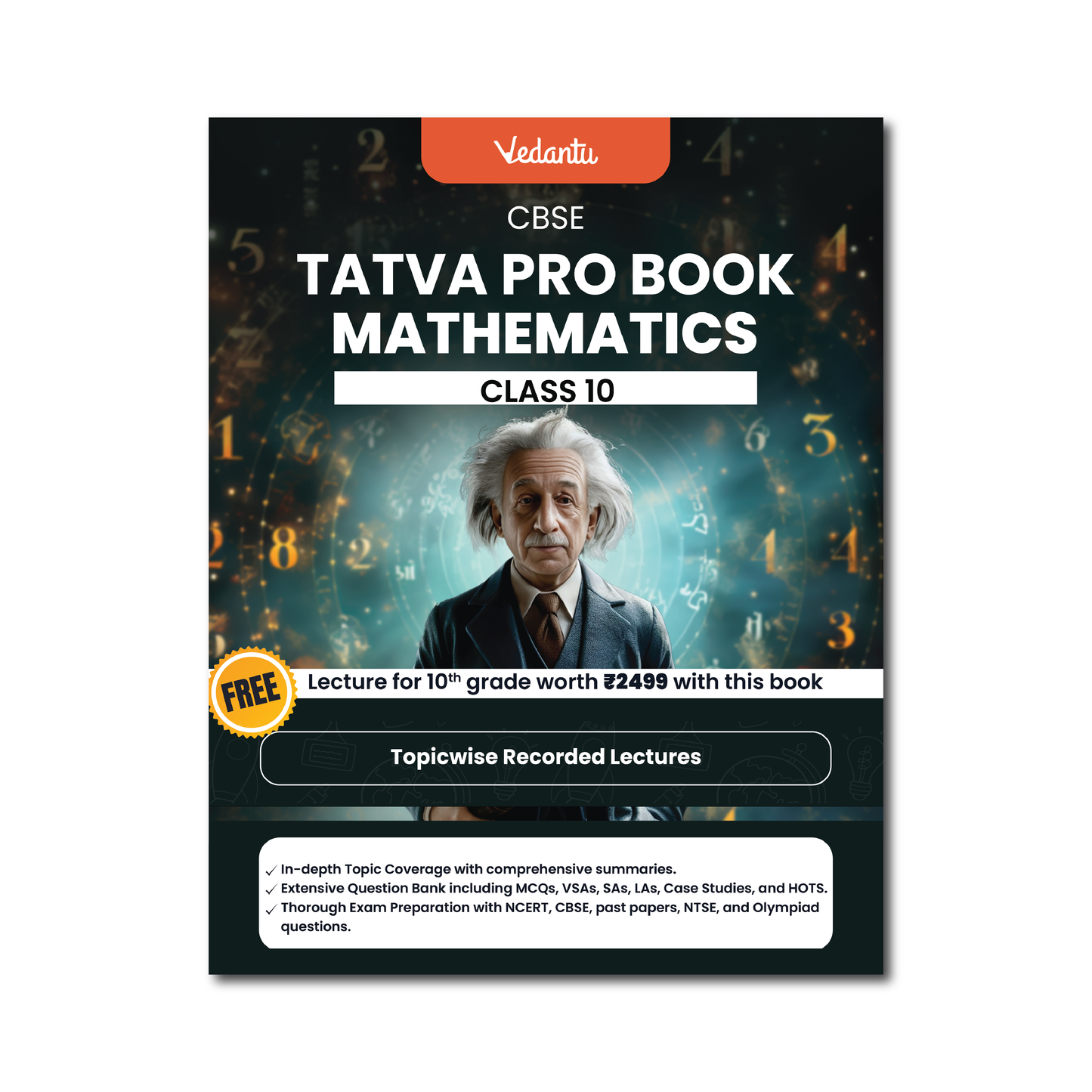 Vedantu Tatva Pro Question Bank Book CBSE Class 10 Mathematics Chapterwise - Topicwise Theory and Previous Year Questions | Free CBSE Class 10 Year Long Recorded Course