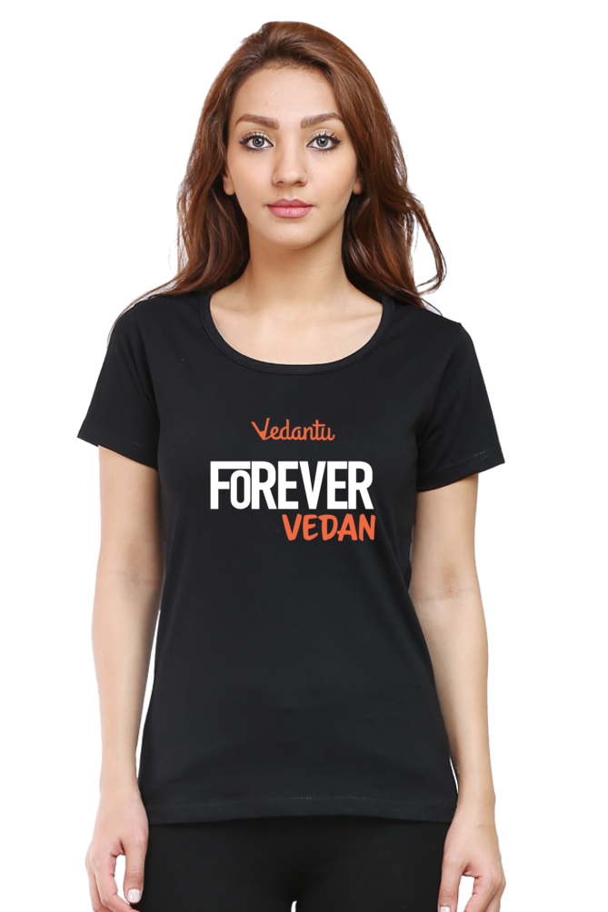 Women - Vedan Forever T shirt Black