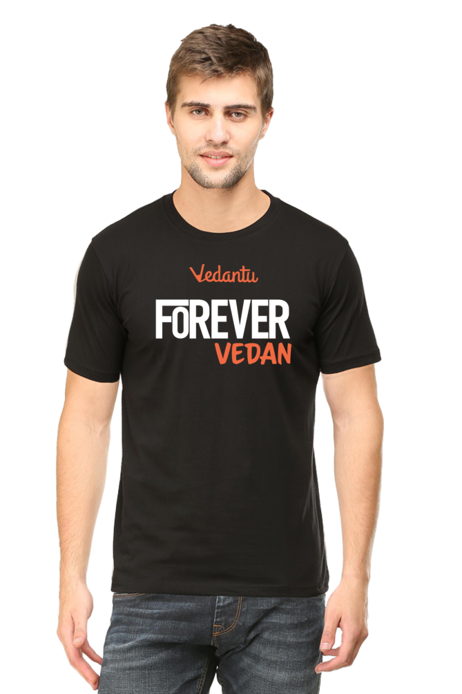 Men T Shirt Forever Vedan- Black